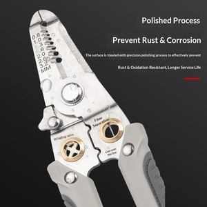 Stainless steel multi-functional electrical wire <b>stripping</b> pliers customized wire splitting pliers wire winding wire cutting - Product Image 3