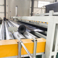 Máquina de línea de soplado de geomembranas de 8000 mm con motor de un solo tornillo HDPE/LDPE y caja de engranajes PLC para película impermeabilizante de construcción