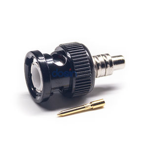 Conector BNC Macho con Recubrimiento de Níquel Negro para Cable Coaxial RG179, <span class=keywords><strong>Balun</strong></span> RF Coaxial, Accesorios de CCTV, Conector BNC para Cable - Product Image 4