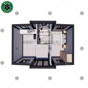 Maison préfabriquée à assemblage rapide, emballée en kit, 2-3 chambres, villa conteneur extensible, maison mobile à panneaux sandwich - Product Image 6