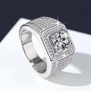 Anillo de Compromiso de Lujo en Plata de Ley 925 con Diamante Moissanita, Diamante Cultivado en Laboratorio, Joyería Fina, Regalo - Product Image 4
