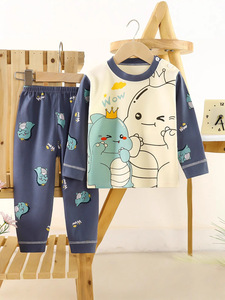 Conjunto <span class=keywords><strong>de</strong></span> <span class=keywords><strong>Ropa</strong></span> Interior Infantil 100% Algodón Otoño Niños Niñas Estilo Casual Patrones <span class=keywords><strong>de</strong></span> Animales/Dibujos Animados/Puntos Pantalones Largos - Product Image 2