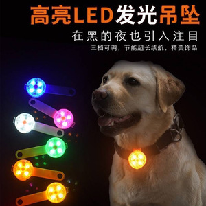 <b>Pet</b> Luminous <b>Collar</b> Pendant Pink Rechargeable Waterproof High Brightness Anti Loss Light For Dog Walking - Product Image 3