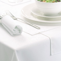Serviettes en lin 100% coton blanches imprimées sur mesure pour hôtel de luxe