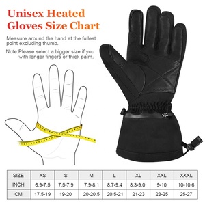 Guantes Calefactables para Esquí, Guantes de Invierno Recargables, Impermeables y Resistentes al Viento con Calefacción por Batería para Snowboard y Senderismo - Product Image 4