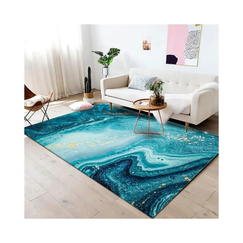 2024 Eco-friendly Factory Direct Home Floor Carpets Living Room Decoration 3d Printed Carpet Cushioned Area Rugs