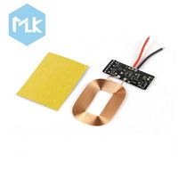 MLK 5V1A Kit Penerima Pengisian Daya Nirkabel Universal Adaptor Daya Nirkabel Pengisi Daya Cepat untuk Modifikasi Mouse DIY