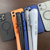 Coque de téléphone intégrale en TPU mat magnétique ultra-mince avec touches métalliques pour iPhone 18 Pro Max, protection de l'objectif - Grande fenêtre de protection