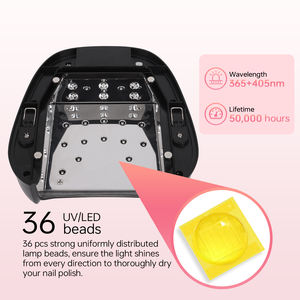 Nouvelle lampe à ongles UV LED 2 en 1 2024, sécheuse à ongles plus rapide, lumière pour vernis gel pour les mains ou les <span class=keywords><strong>pieds</strong></span> avec <span class=keywords><strong>4</strong></span> minuteries pour les ongles, lampe à gel pour ongles - Product Image 4