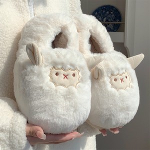 XXT confortable hiver chaud en peluche tout compris talon coton pantoufles pour femmes <span class=keywords><strong>intérieur</strong></span> maison anti-<span class=keywords><strong>d</strong></span>érapant mouton Animal fourrure chaussures RTS - Product Image 4