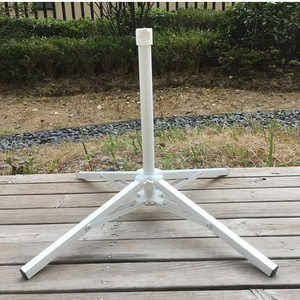 Yeni Tarz Çin Rüzgarı Tasarım Güneş Şemsiyesi Katlanabilir Güneşlik Büyük Dört Ayaklı Taban Taşınabilir Beyaz Demir Çerçeveli Plaj Taban Braketi - Product Image 3