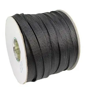 Flame retardant PET filament material cable protection wrapping braided sleeve