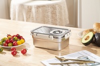 Récipient frais sous vide hermétique en acier inoxydable 304 de haute qualité