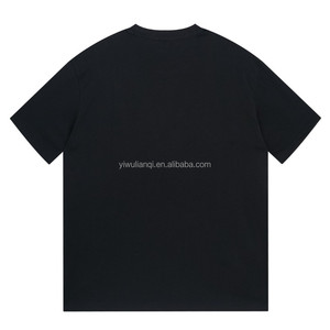 Camiseta clásica de media manga personalizada para hombre, Camiseta básica ligera con cuello redondo, sólido 100% algodón, patrón de estampado antiarrugas Pra da - Product Image 6
