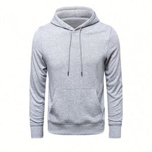 Hic Logo,Wholesale 100% Combed Cotton 300G Pullover Blank Custom Logo Unisex <b>Plus</b> <b>Size</b> Men's Hoodies - Product Image 5