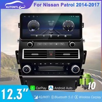 Autoradio Android 13 pouces avec écran partagé, CarPlay, GPS, compatible avec Nissan Patrol Y62 Armada Infiniti QX80
