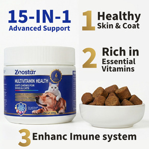 Suplemento Nutricional <span class=keywords><strong>para</strong></span> Mascotas, Multivitamínico Masticable Suave 15 en 1 <span class=keywords><strong>para</strong></span> la Piel y el Pelaje, el Intestino y la Salud Diaria del Perro, Venta al por Mayor - Product Image 2