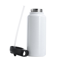 Bouteille d'eau de sport à double paroi isolée sous vide en acier inoxydable de 20 oz 24 oz 32 oz avec poignée portable pour fête