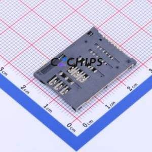 KH-SIM1926-W SIM Card Connector SMD Connector Self-Return Type Mini SIM Card Card Holder 1.85mm - Product Image 2