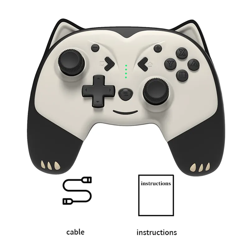 ตัวควบคุมจอยสติ๊กไร้สายสำหรับเกม Nintendo Switch,จอยสติ๊กสีขาวและสีดำสำหรับ NS Joy-Con