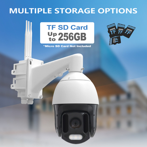 Caméra IP PTZ <span class=keywords><strong>solaire</strong></span> 4G LTE avec zoom optique 22x et connexion Wi-Fi, capteur CMOS 5MP, vision nocturne, extérieur - Product Image 3