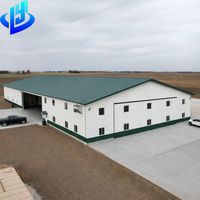 Bâtiment d'entrepôt commercial préfabriqué en structure légère en acier, galvanisé Q355/Q235, certifié ISO9001, 2008, garantie 1 an