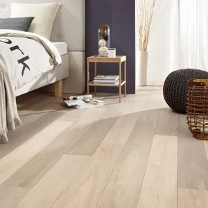 Parquete de madeira de carvalho, cor branca da moda do norte americano piso de madeira projetado para ambientes internos