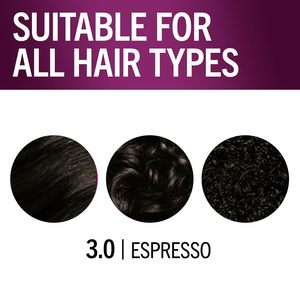 <span class=keywords><strong>Schwarzkopf</strong></span> Couleur kératine d'inspiration professionnelle 3.0 Espresso 80% Moins de casse 100% Couverture grise Teinture capillaire permanente - Product Image 2