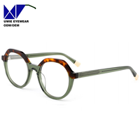 Montura Óptica Poligonal de Acetato OEM Personalizada, Talla 52-22-145, Ligera y Cómoda, para Adultos Unisex, Fabricante Chino