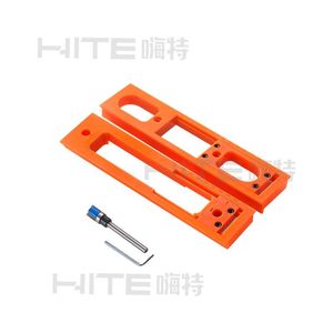 3D Hidden Hinge Grooving Mold 30mm Width Adjustable Length Wooden Door <b>Drilling</b> Tool - Product Image 1