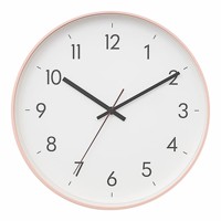 Jam Dinding Bundar Akrilik Kuarsa Putih Modern Migue Home untuk Ruang Tamu, Tampilan Jarum Satu Sisi, Gaya Antik Still Life
