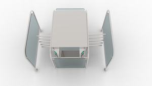 Azento nửa chiều cao <span class=keywords><strong>turnstile</strong></span> 0.5S nhanh chóng thông qua 304 không gỉ steelanti-leo lên & chống-tailgating RFID/<span class=keywords><strong>QR</strong></span> đọc mã CE chứng nhận - Product Image 2