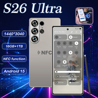 Harga Pabrik Ponsel S26 Ultra 16GB 1TB Memori Internal Pengenal Wajah untuk Pemasok Grosir Global