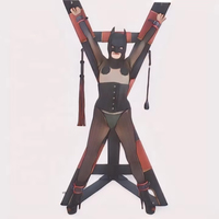 HM BDSM bois rembourré X cadre croix Flogger Bondage fessée banc punissant jeu donjon fétiche sexe meubles St Andrews croix