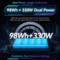 Laptop Gaming Flagship Wooking X8 1824 AI TOPS Ultra 9 275HX 175W GPU 24G Computerrtx 5090