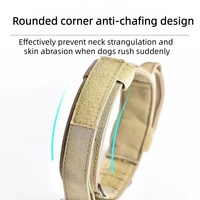 Accessoires pour Chiens en Gros Collier de Luxe pour Grand Chien de Formation Tactique en Nylon Épais à Boucle Métallique