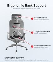 Chaise de travail ergonomique pivotante avec option appui-tête et angle de dossier réglable pour la maison et le bureau (vente en gros)