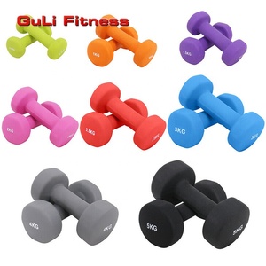Haltères en fer revêtu de vinyle 3lb 5lb 8lb 10lb <span class=keywords><strong>12lb</strong></span> Haltères souples à prise facile pour la musculation Réhabilitation du corps - Product Image 3