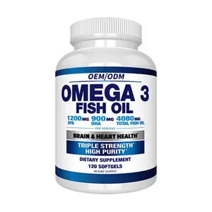 HOT Sale OEM Omega 3 For Joints & Eyes & Skin 500mg Support Heart & Brain Healthy Immune Function Omega-3-6-9 250 softgel