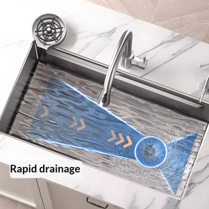 <span class=keywords><strong>Lavello</strong></span> da Cucina Sottopiano in Acciaio Inox 304 Spesso, con Goffratura a Nido d'Ape, Rivestimento Nano PVD, Lusso Leggero, Grande Capacità - Product Image 4