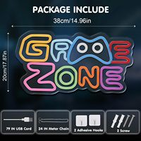 Enseignes LED néon à intensité variable alimentées par USB, décor de salle de jeu colorée, décoration de chambre de joueur, corps de lampe en acrylique IP65, idées cadeaux pour adolescents et enfants