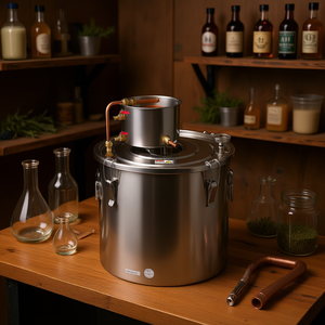 Kit de distillation artisanal en acier inoxydable 13,2 gallons pour la fabrication d'alcool, d'eau et de vin, style industriel - Product Image 2