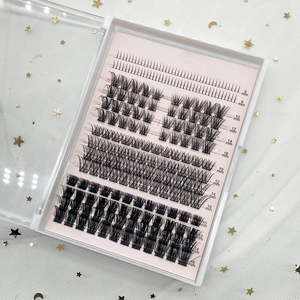 Cils en grappes, logo personnalisé, vente en gros, 10-20 mm, courbure CC, cils en grappes volumineux et naturels, plateaux de cils - Product Image 1