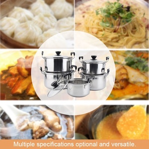 Fabrika Direst paslanmaz çelik amerikan yüksek Pot seti TENCERE SETİ 5 adet cam kapaklı - Product Image 6