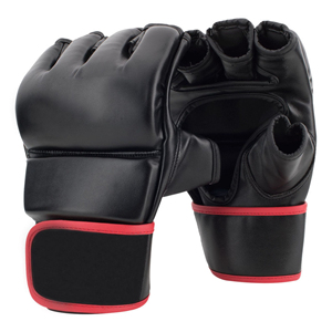 <b>Top</b> Selling Custom Made Professional <b>Leather</b> MMA Gloves High Quality Lightweight Comfortable Fit Fighting Training Wear for - Product Image 5