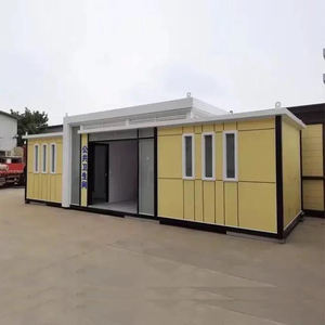 Mini contenedor Modular portátil de 20 pies, paquete plano, diseño desmontable prefabricado para oficina al aire libre, uso en tienda, Panel sándwich - Product Image 5