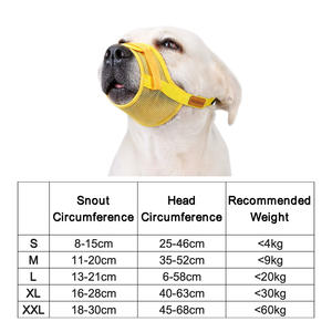 통기성 부드러운 개 총구 물기 중지 씹는 씹는 조정 가능한 컴포트 핏 메쉬 개 총구 - Product Image 6