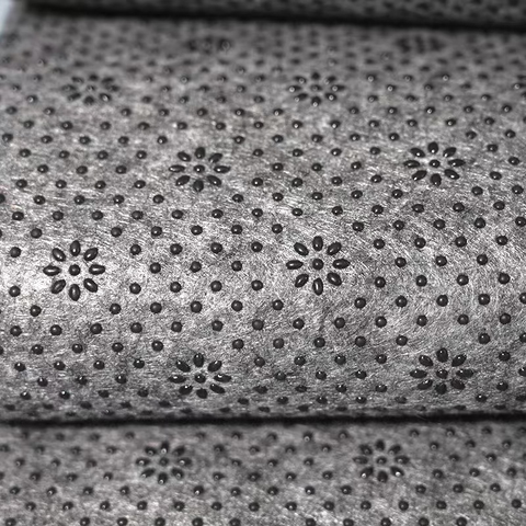 Wholesale Eco-Friendly Cross Dot Style DIY Carpet Rugs 100% Polyester Medium Weight Black Non-Skip Non-Woven Fabric Gun Plain