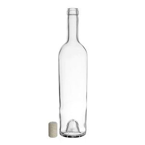 Bouteilles <span class=keywords><strong>de</strong></span> <span class=keywords><strong>vin</strong></span> rouge en verre transparent en promotion – Bouteilles <span class=keywords><strong>de</strong></span> <span class=keywords><strong>vin</strong></span> vides avec bouchon en liège ou bouchon à vis - Product Image 3