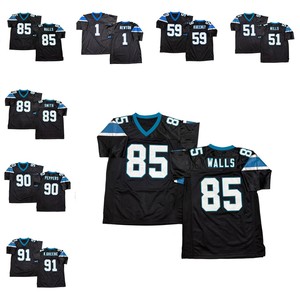 Maglia da rugby da uomo in stile vintage cucita, Cam Newton, Sam Mills, Luke Kuechly, Steve Smith Sr., Julius Peppers, Kevin Greene, taglie S-3XL - Product Image 1